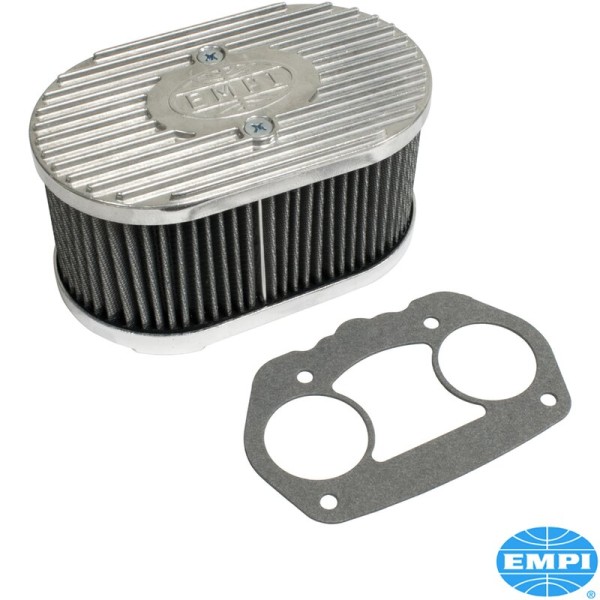EMPI Sport- Luftfilter Aluguss für Empi HPMX / D Vergaser 98mm hoch PORSCHE / VW